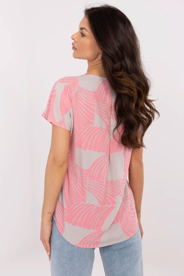 Pink Blouse in Women`s Blouses, Tunics with Viscose