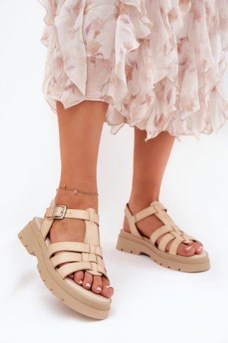 beige Sandals model 211952 Step in style
