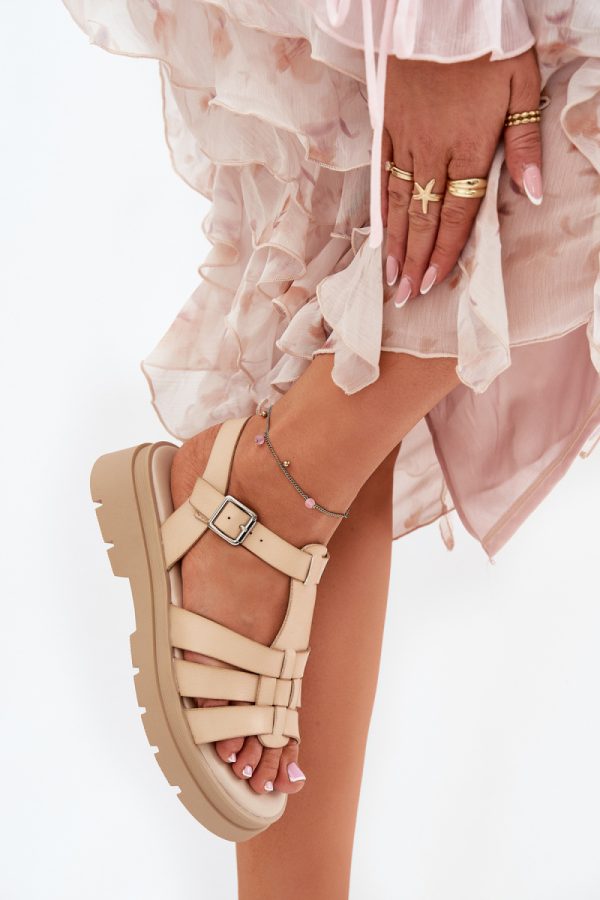 beige Sandals model 211952 Step in style