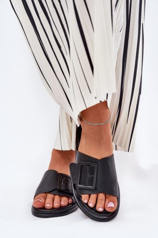 1074900.jpg Black Flip-flops in Sandals & Flip-Flops For Women with Fabric, Footbed and Heel Height
