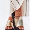 Yellow Platform Sandals in Sandals & Flip-Flops For Women with Fabric, Footbed and Platform Height