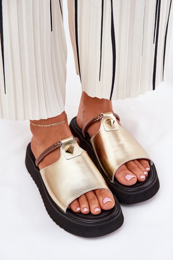 Yellow Platform Sandals in Sandals & Flip-Flops For Women with Fabric, Footbed and Platform Height