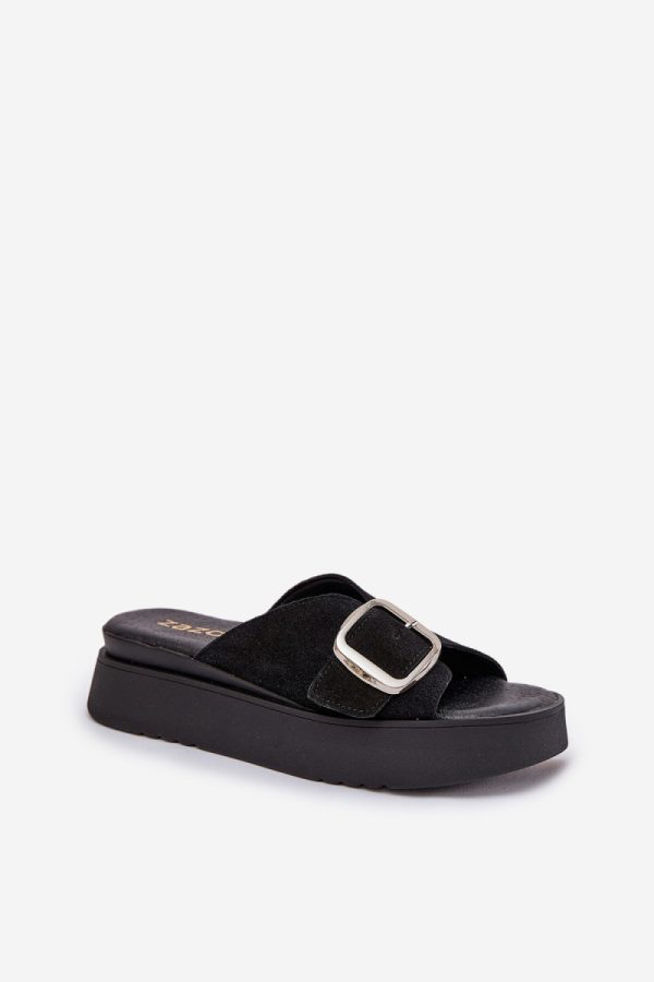 black Platform sandals model 211970 Step in style