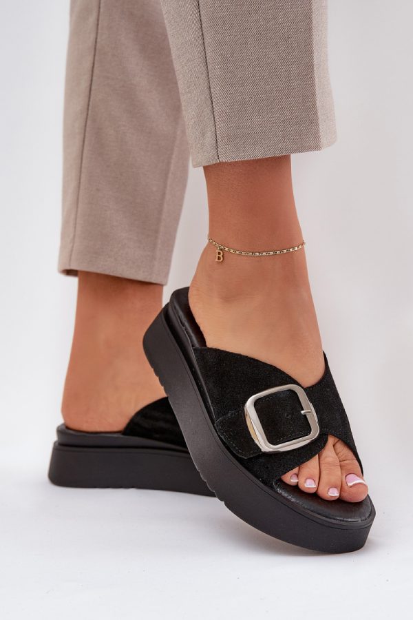 black Platform sandals model 211970 Step in style