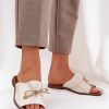 Yellow Flip-flops in Sandals & Flip-Flops For Women with Fabric, Footbed and Heel Height
