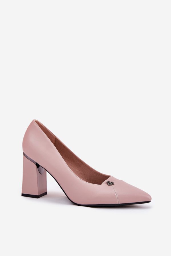 pink Block heel pumps model 211983 Step in style