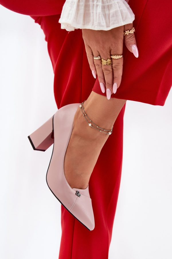 pink Block heel pumps model 211983 Step in style