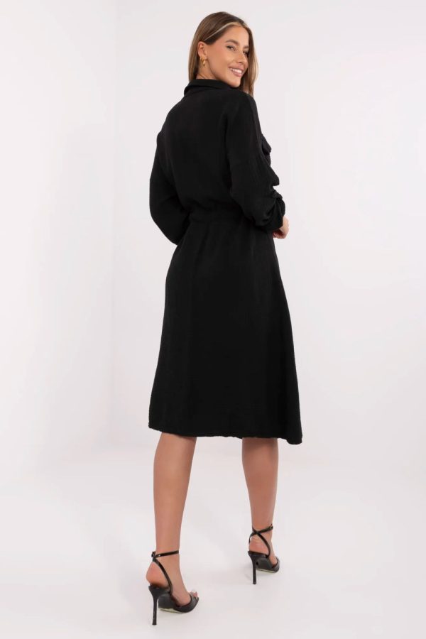 Black Daydress in Day Dresses with Cotton