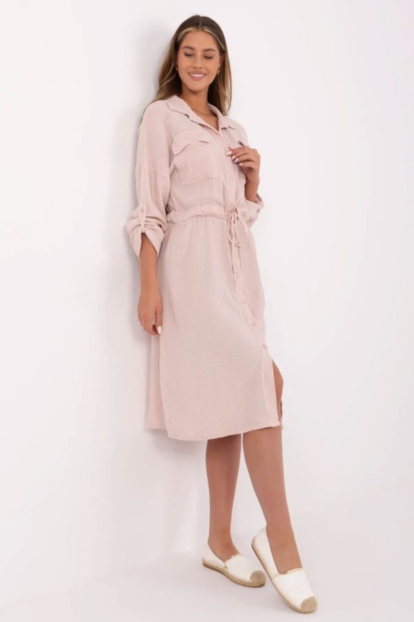 Pink Daydress in Day Dresses with Cotton