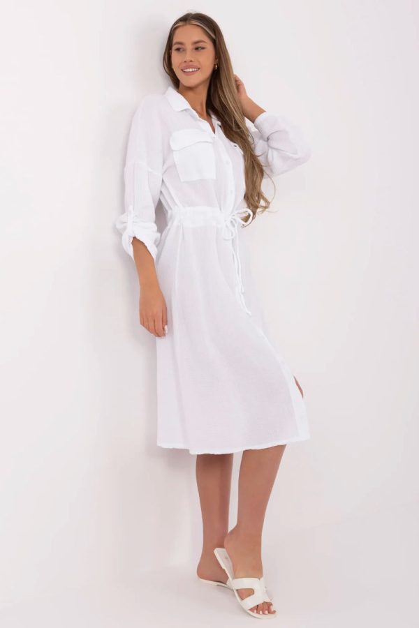 White Daydress in Day Dresses with Cotton
