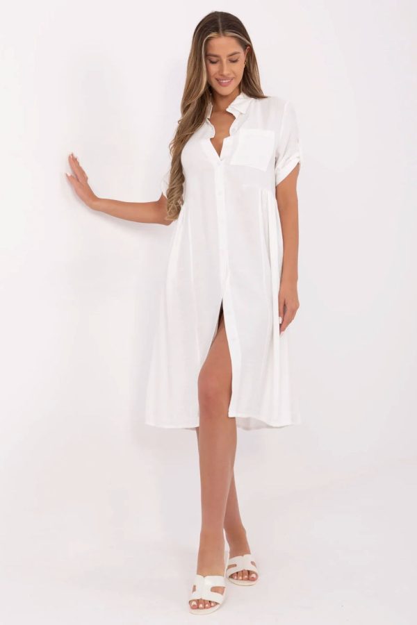 Beige Daydress in Day Dresses with Nylon and Viscose