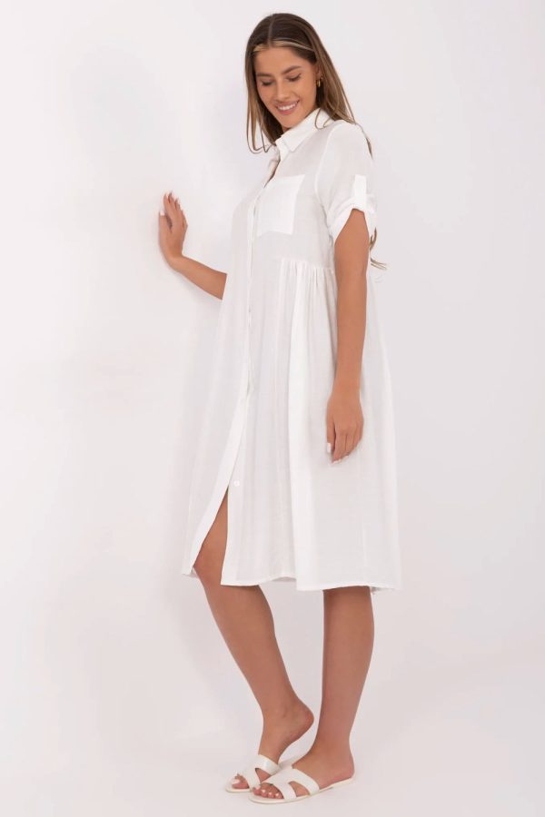 Beige Daydress in Day Dresses with Nylon and Viscose