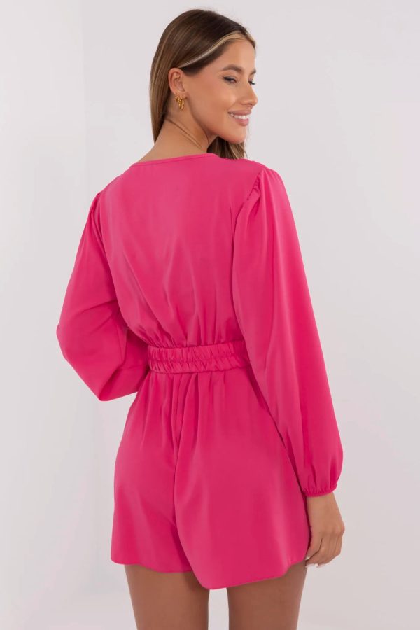 Pink Suit in Playsuits For Women with Spandex, Polyester and Viscose