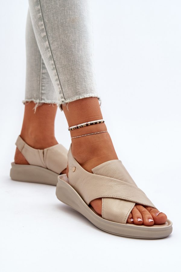 Beige Sandals in Sandals & Flip-Flops For Women with Fabric, Footbed, Heel Height and Platform Height