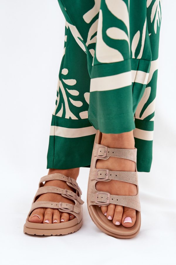 beige Flip-flops model 212148 Step in style