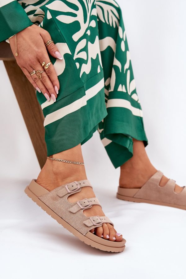 beige Flip-flops model 212148 Step in style