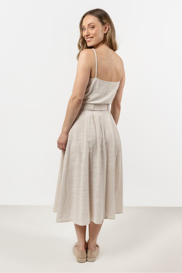Beige Skirt in Skirts with Cotton