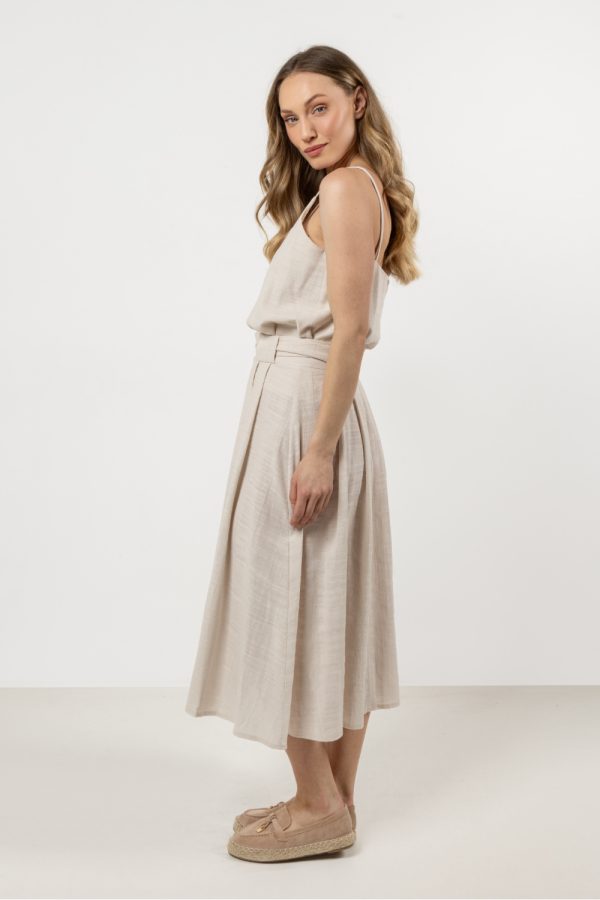 Beige Top in Undershirts / Tops with Cotton