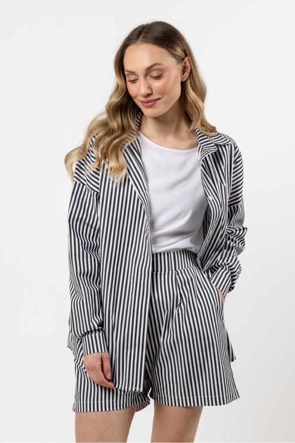 Black Long Sleeve Shirt in Shirts For Women with Cotton
