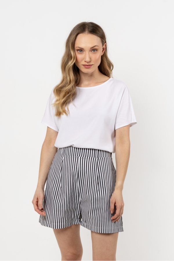 Black Shorts in Shorts For Women, Crop Pants with Cotton