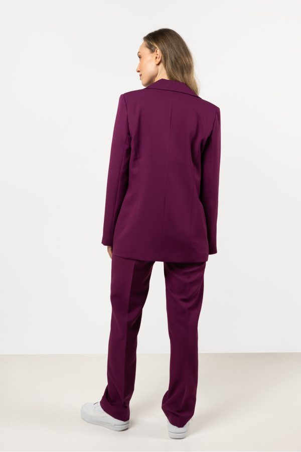 Violet Women Trousers in Pants, Trousers, Shorts with Spandex and Polyester