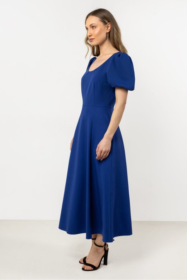 Blue Daydress in Day Dresses with Spandex, Polyester and Viscose