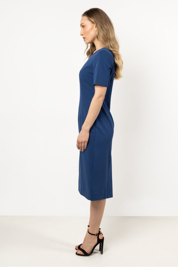 Blue Daydress in Day Dresses with Spandex, Polyester and Viscose