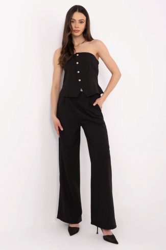 1075807 Black Set in Pants, Trousers, Shorts with Spandex and Polyester