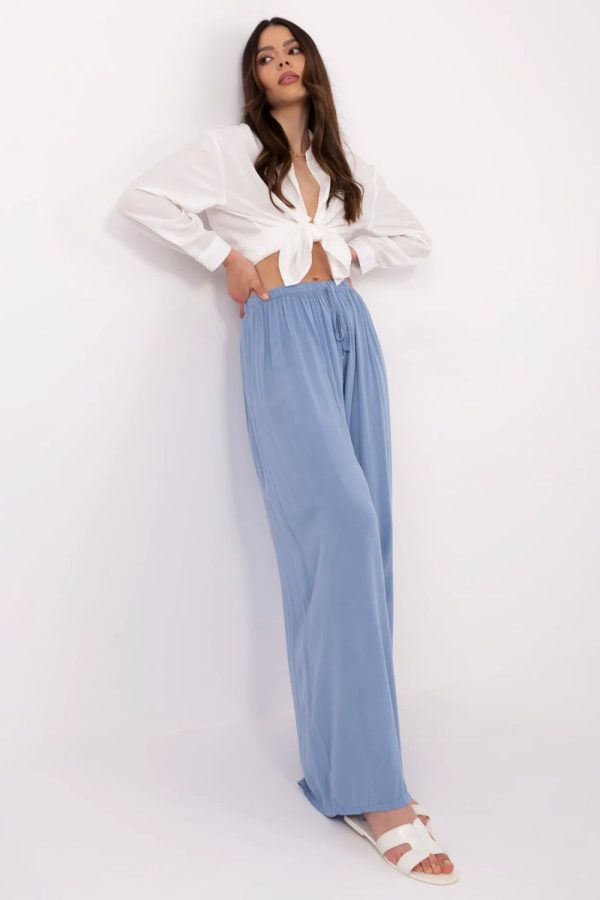 blue Women trousers model 212281 Italy Moda