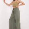1075844 green Women trousers model 212286 Italy Moda
