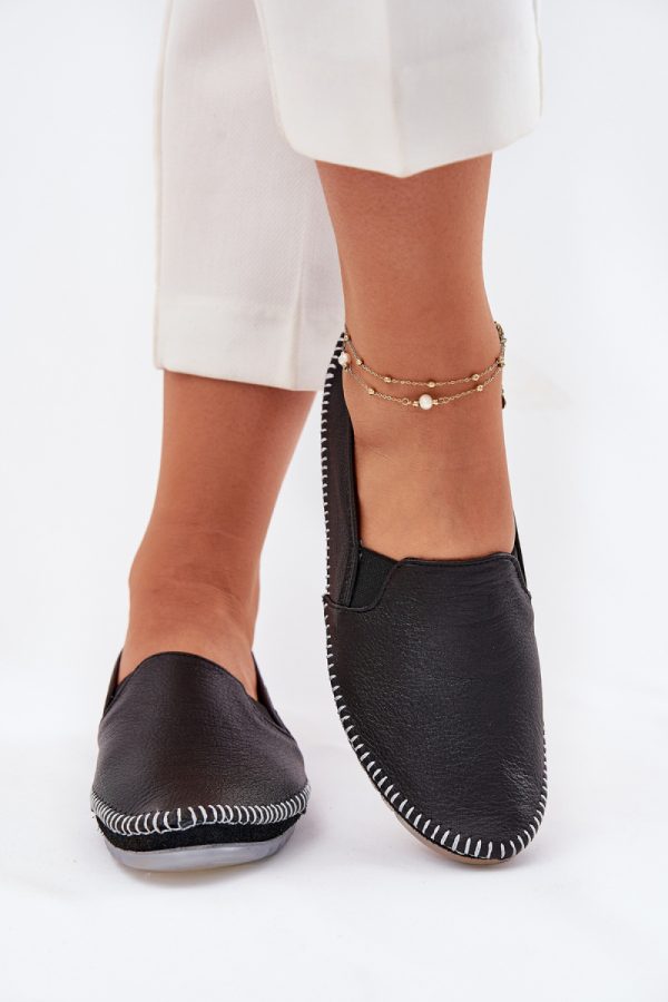 Black Ballet Flats in Ballet Flats, Ballet Pumps For Women with Fabric, Footbed and Upper Height