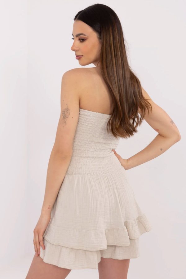 Beige Suit in Playsuits For Women with Cotton