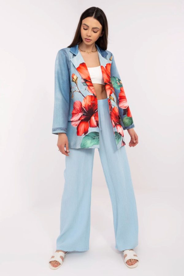 blue Jacket model 212530 Italy Moda