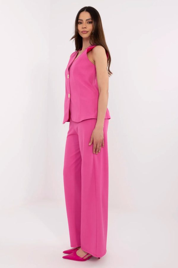 Pink Set in Pants, Trousers, Shorts with Spandex and Polyester