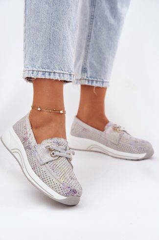 1076580 grey Half shoes model 212544 Step in style