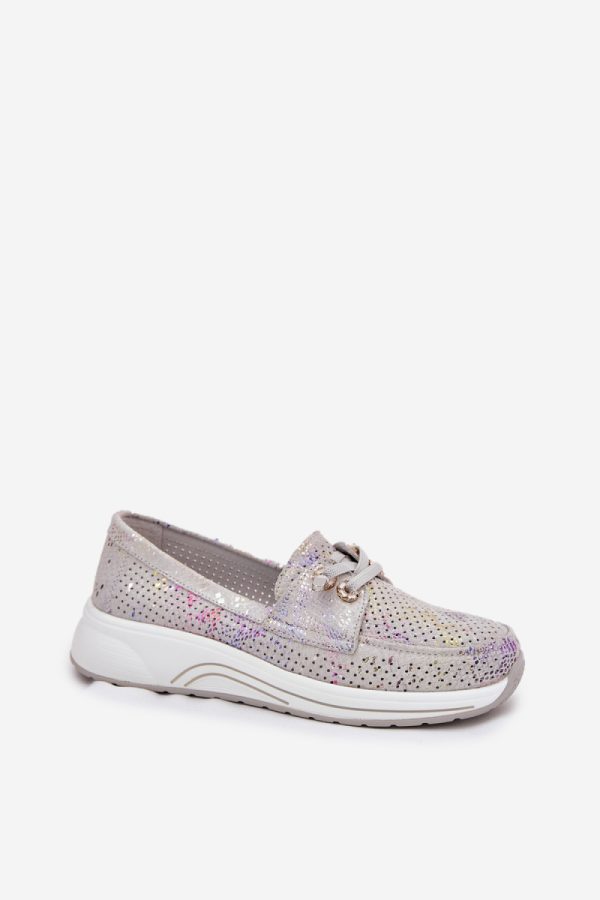 grey Half shoes model 212544 Step in style