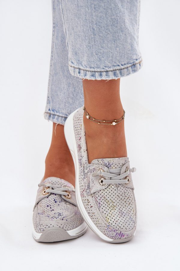 grey Half shoes model 212544 Step in style