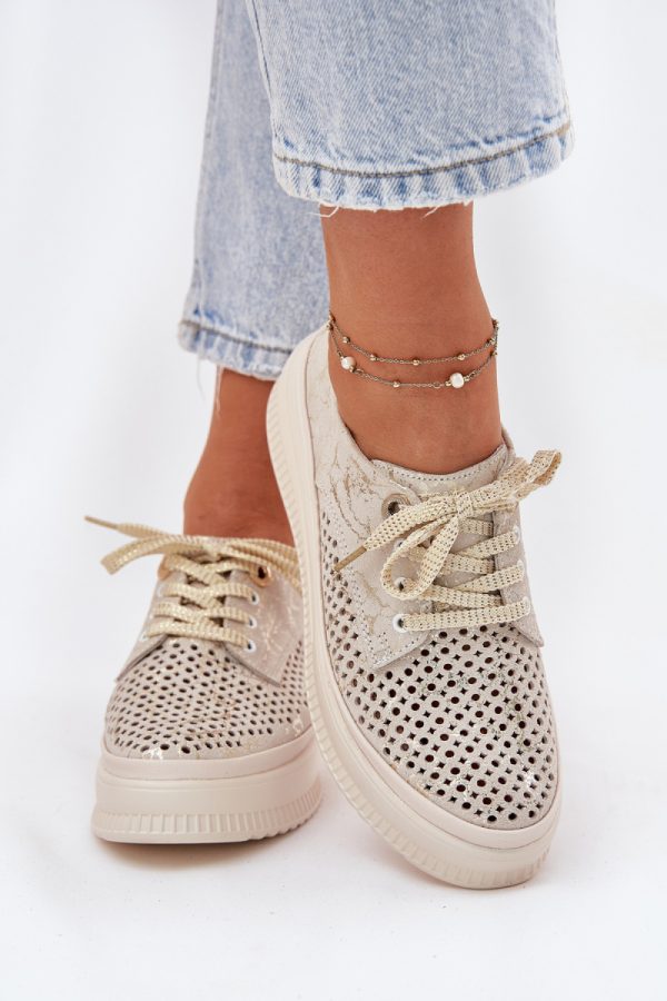 beige Half shoes model 212547 Step in style