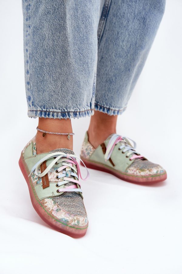 green Half shoes model 212553 Step in style