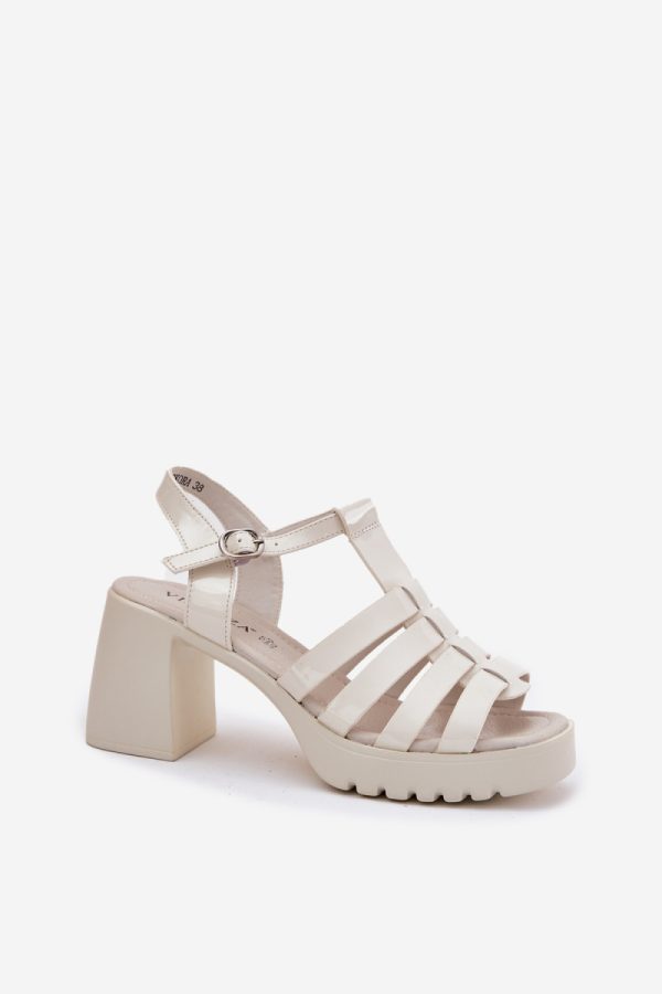 beige Heel sandals model 212575 Step in style