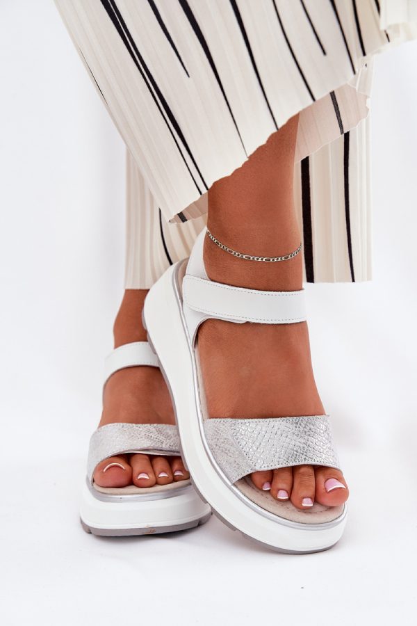 Grey Buskin in Sandals & Flip-Flops For Women with Fabric, Footbed, Heel Height and Platform Height