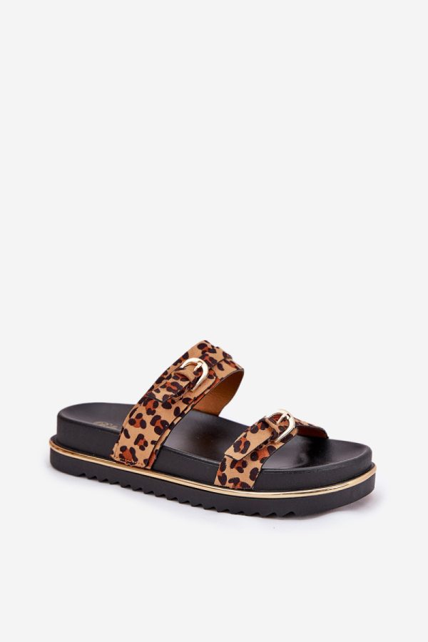 brown Platform sandals model 212611 Step in style