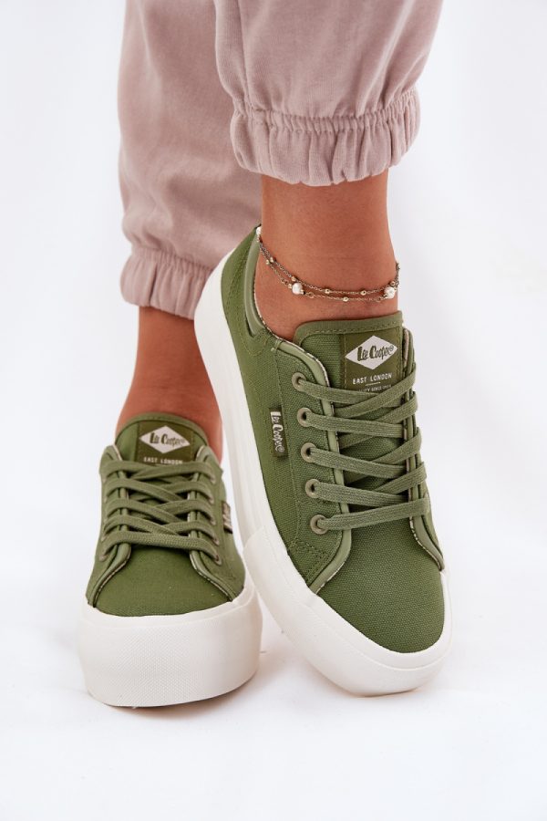 green Sneakers model 212618 Step in style
