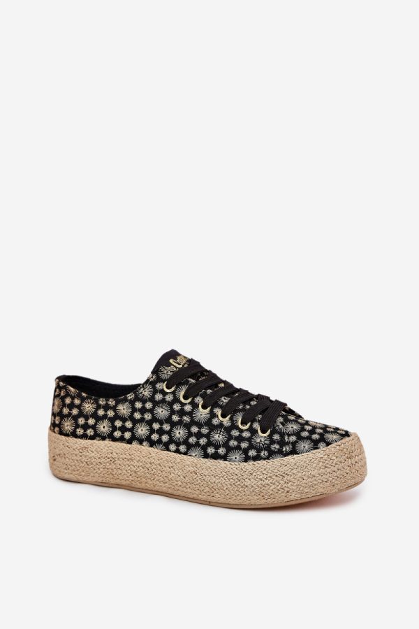 black Sneakers model 212619 Step in style