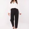 Black Women Trousers in Pants, Trousers, Shorts with Spandex and Polyester