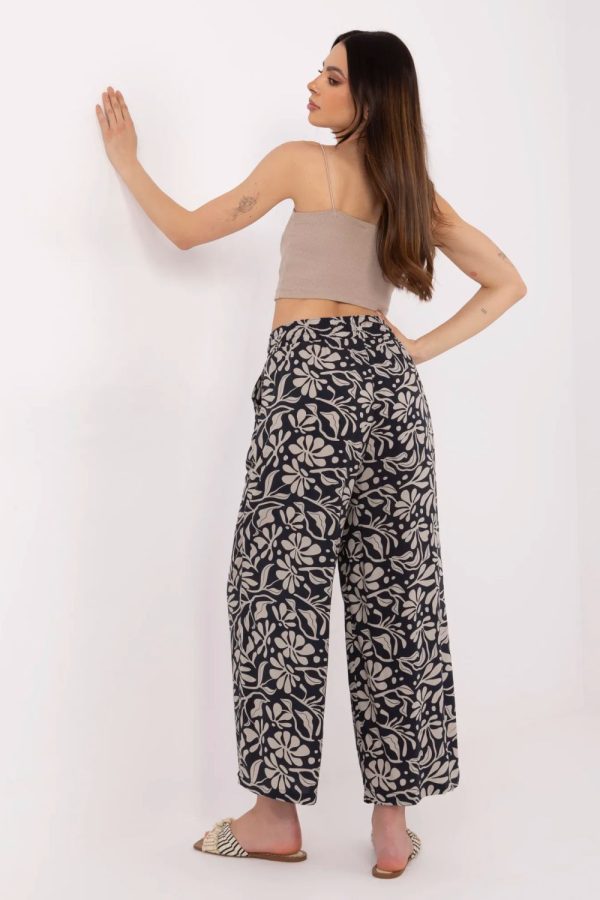 Navy Blue Women Trousers in Pants, Trousers, Shorts with Viscose