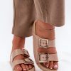 Beige Flip-flops in Sandals & Flip-Flops For Women with Fabric, Footbed and Platform Height