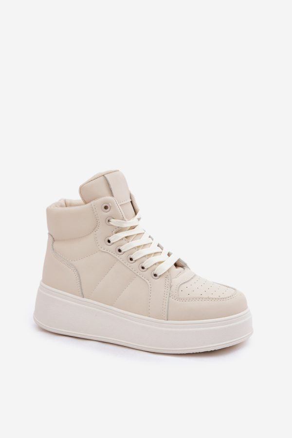 beige Platform sneakers model 212720 Step in style