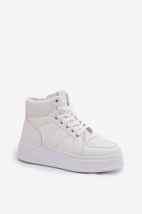 white Platform sneakers model 212721 Step in style