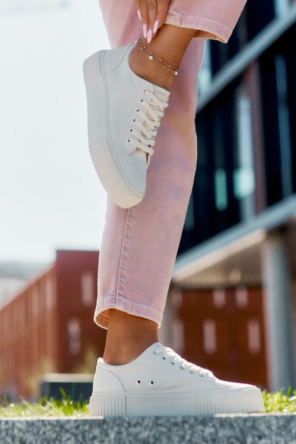beige Platform sneakers model 212723 Step in style